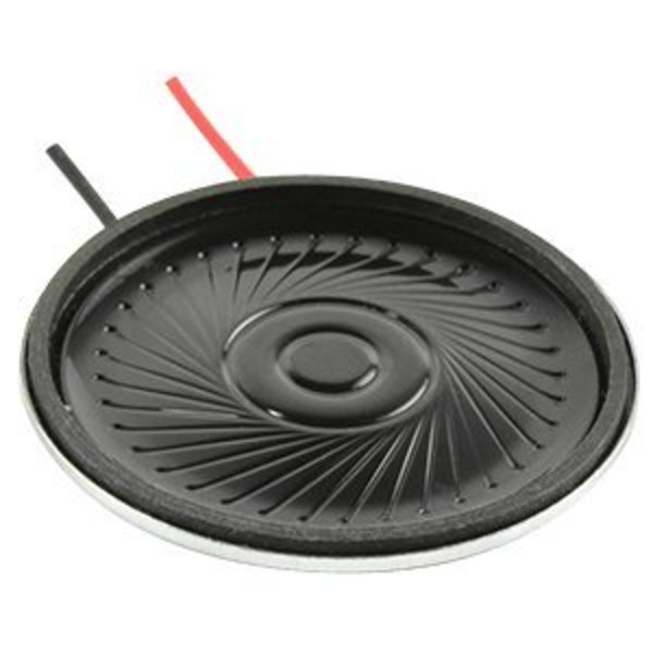 Cui Devices Speaker 40Mm Round 5.5Mm Deep Nd-Fe-B 0.5W 8 ? 50 CMS-40558N-L152